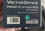 High quality multi reticle Mini red dot reflex Sight - Adustable intensity and image Complete with high (pictured) or medium mounts and spare batteries